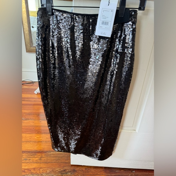 Theory Black Sequin Skirt - Picture 3 of 4